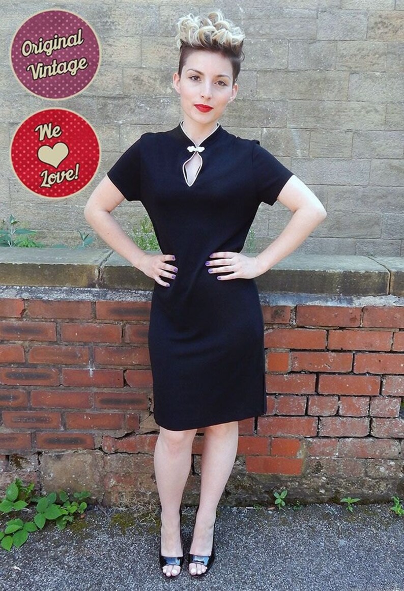 Biba Vintage Dress 1970s Black Biba Dress Size 10/12 Etsy