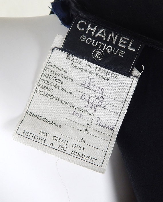 Vintage Chanel Dress Original Vintage 1980s CHANEL Wool and 