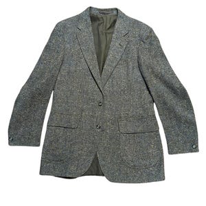 Vintage 70s Dark Academia Tweed Jacket, 70s Lanificio Di