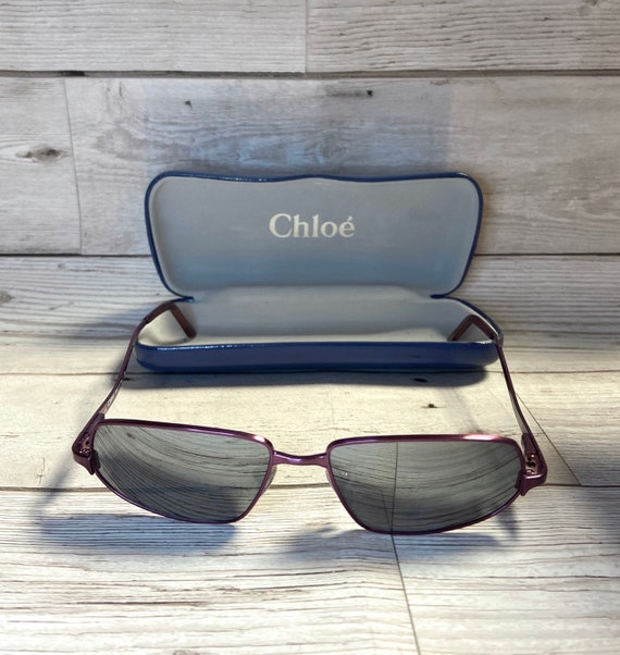Chloe Vintage Sunglasses | Vintage Chloé Purple R… - image 1