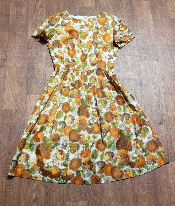 50s retro dresses uk Vintage 1940s 1950s Retro Mustard Yellow Black Soutache Decor Dress UK 08-18