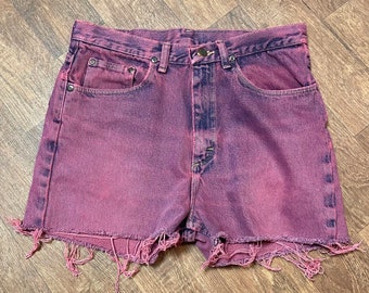 Vintage Kleidung | Überarbeitete Vintage Lila Wash Jeans Shorts Größe 12 Vintage Shorts, Vintage Style