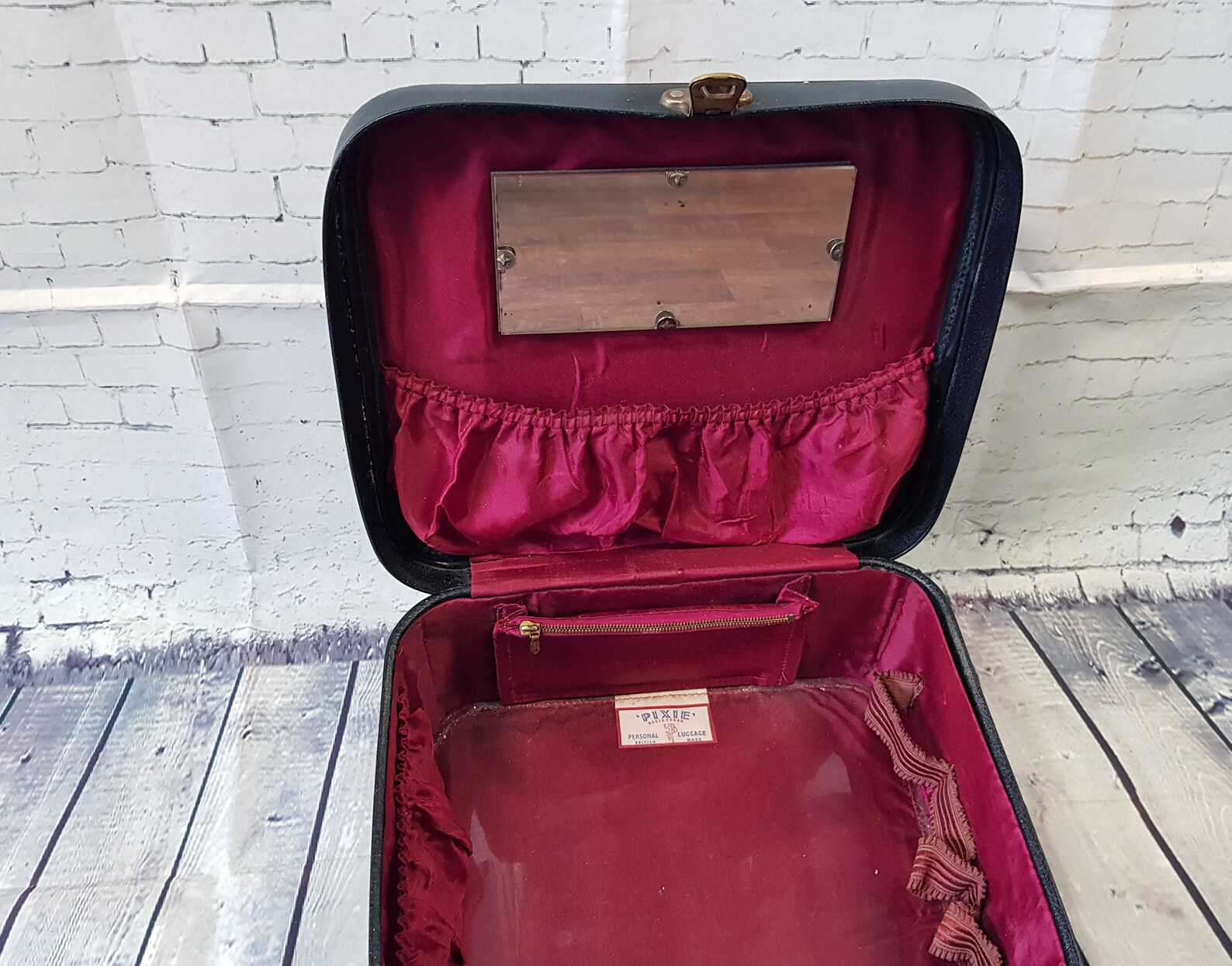 Vintage Vanity Case 1950s Vintage Black Pixie Vanity Case Etsy