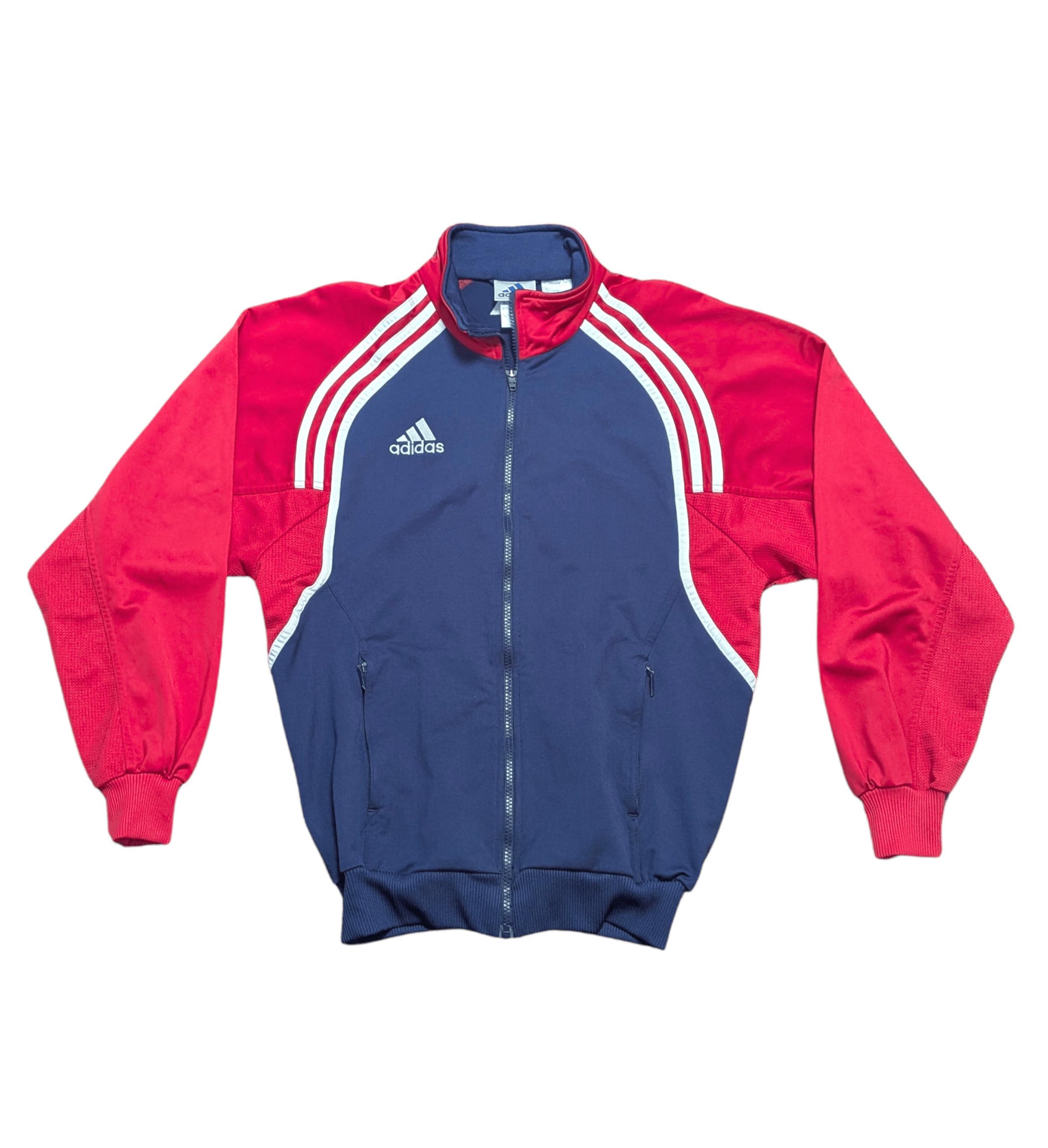 1990's adidas track jacket ドイツ製 4号 青色 Vintage 90s Adidas