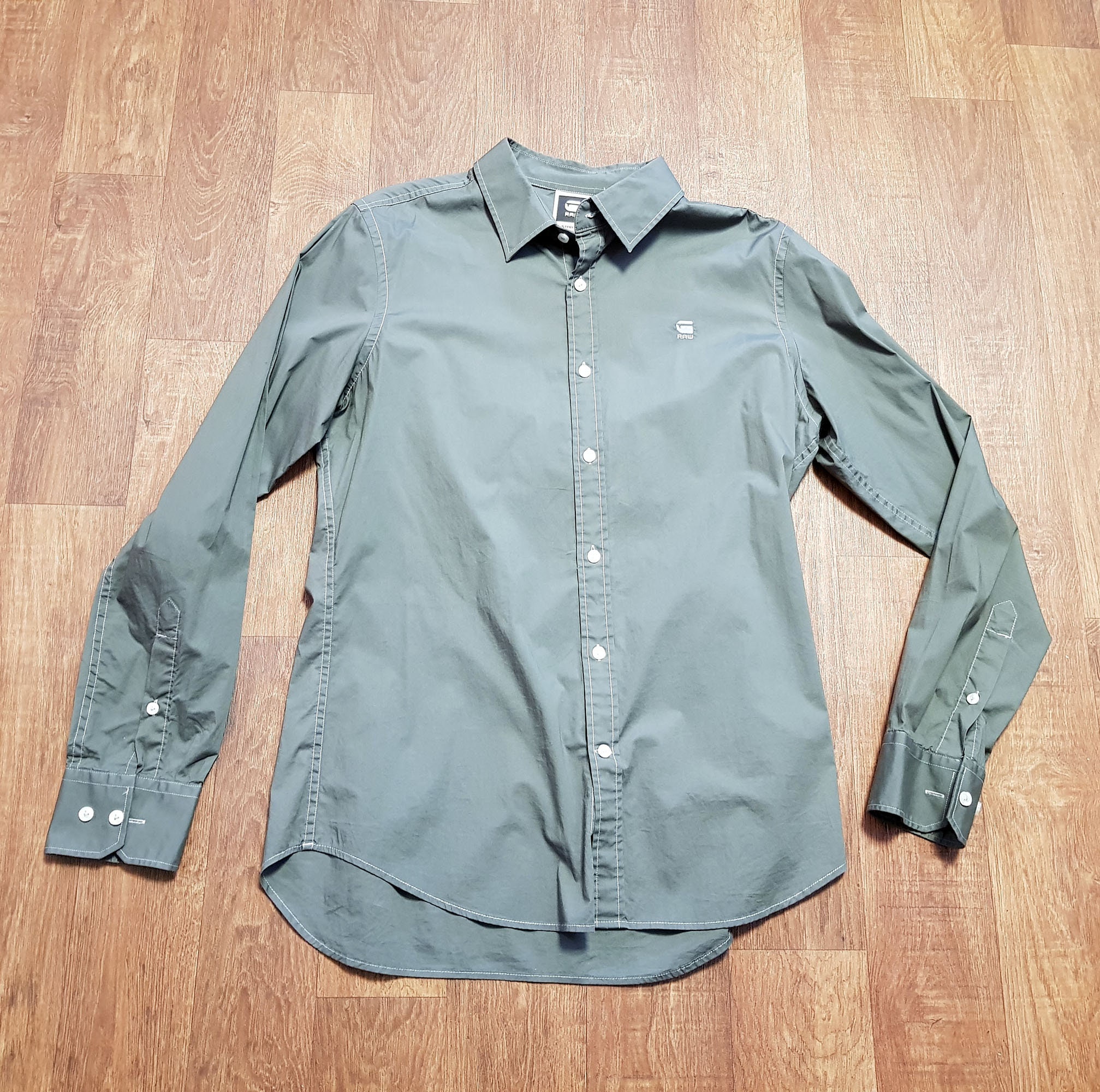 Mens G Star Shirt Mens G-star Raw Grey 