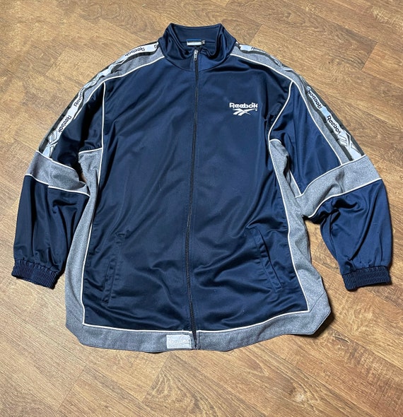 Svinde bort Finde på procedure Reebok Tracktop 1990s Vintage Reebok Navy & Grey Track Top - Etsy