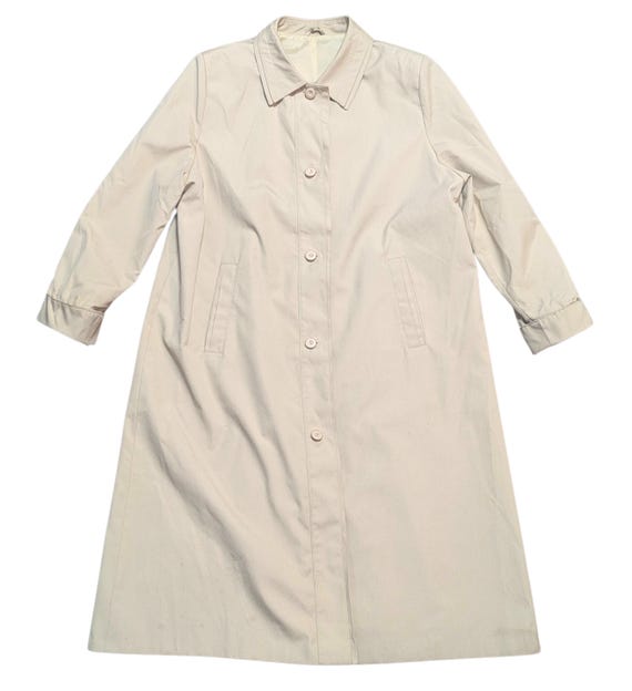 Vintage 1970s Dannimac Trench Coat Beige British Style, Mens
