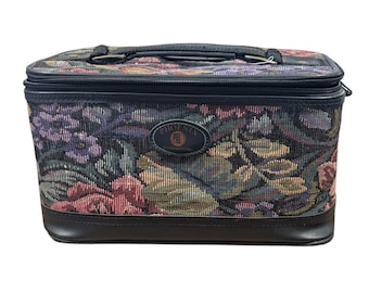 1980s Vanity Case | Vintage Red Constellation Vanity/travel/train