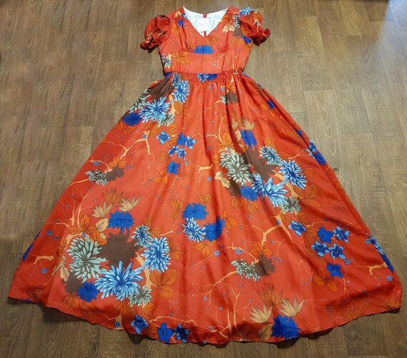 orange maxi dress uk