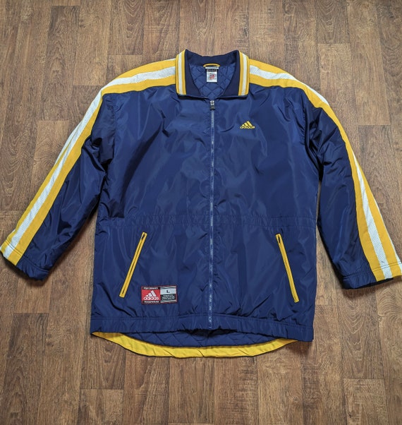 Adidas Coat Mens Retro Adidas Basketball Teamwear Padded Coat Size XL Retro Clothing Retro Style Etsy