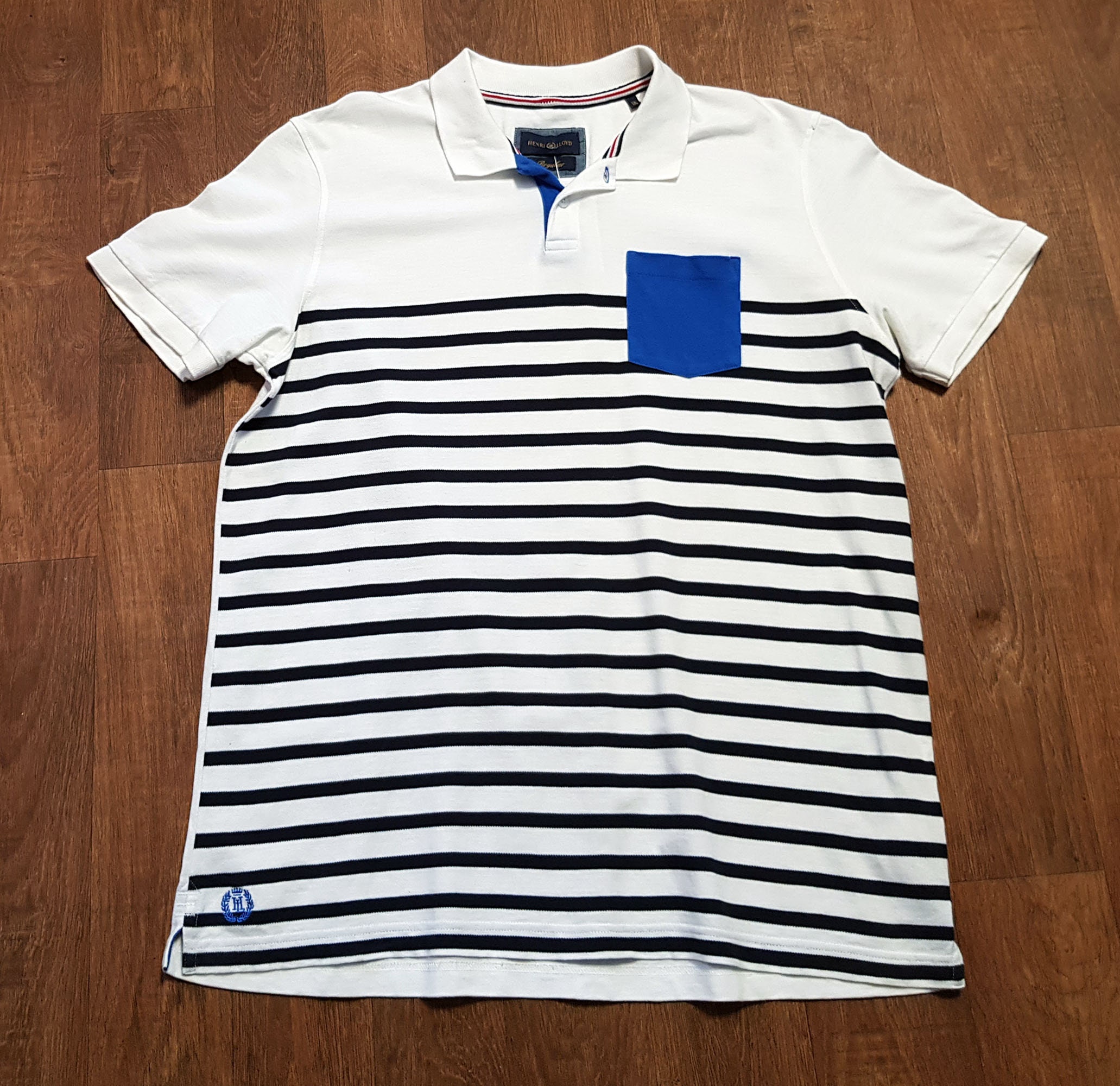 Image of Mens Retro Polo Shirt, 1990S Vintage Henri Lloyd Shirt Uk Size Xl Clothing, Menswear, Polo, Designer