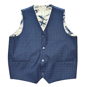 Vintage Waistcoat | Retro Navy London Lined Waistcoat Size 12/14 Vintage Clothing, Retro Waistcoat, Fashion History, Vintage Style
