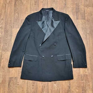 Vintage Clothing | Mens Vintage Burberrys Black Wool Evening Blazer Size Medium | Burberry Blazer | Fashion History | Menswear