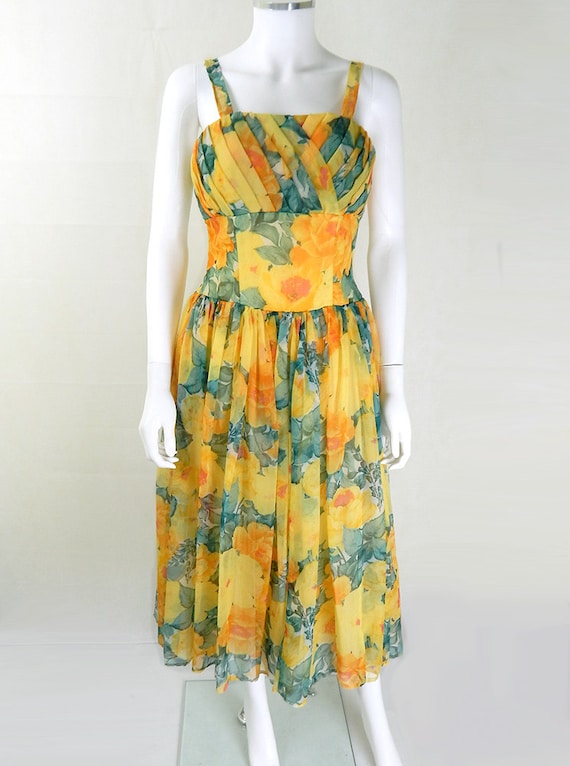 yellow floral dress uk