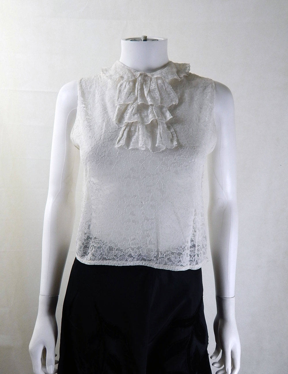 Image of S Lace Blouse | Original S Vintage White Top Uk Size  Clothing, Style, Fashion