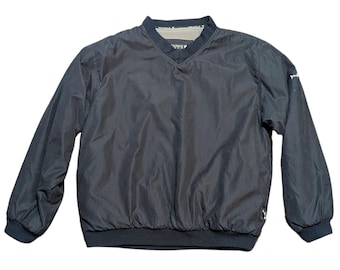 Vintage Pringle Golf Sweatshirt: 90s Schwarz Gefüttertes Oberteil, Size L