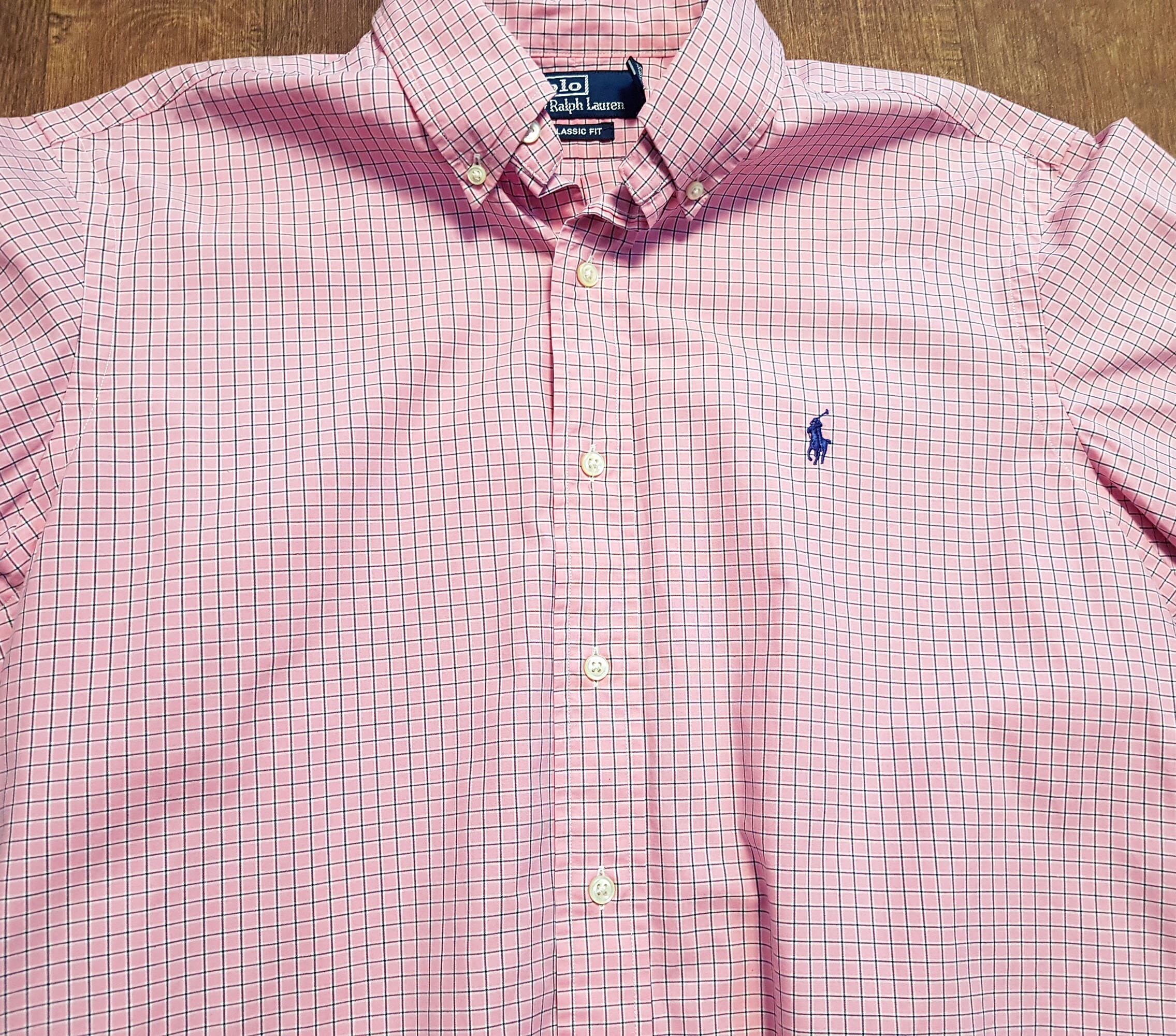 Ralph Lauren Shirt Mens Ralph Lauren Pink Checked Shirt Size - Etsy