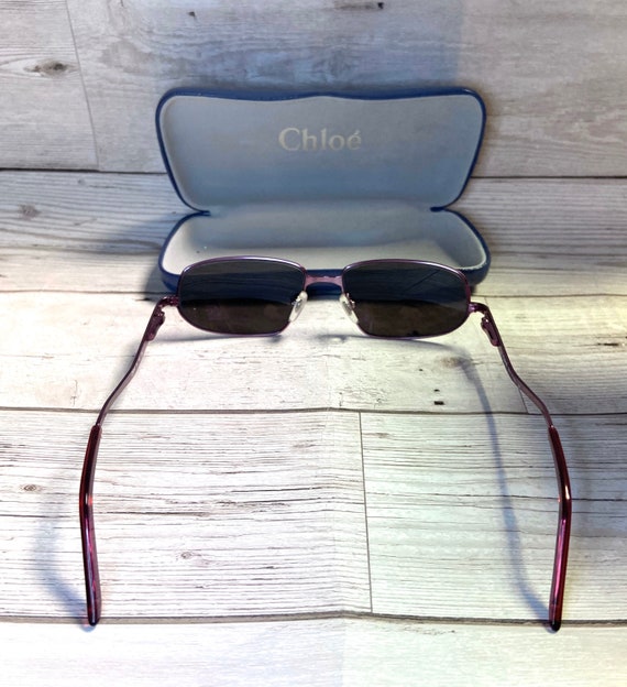 Chloe Vintage Sunglasses | Vintage Chloé Purple R… - image 4