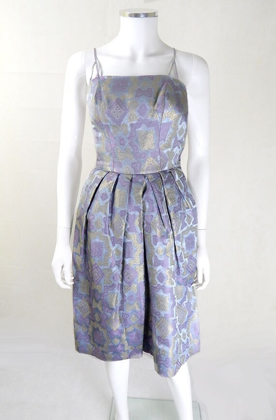 50s Vintage Dress | Original Vintage 1950s Lilac a