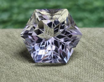 Clear Quartz Hexagon Gemstone, Precision Cut for Rings, Pendants (17x13.80 MM)