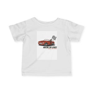 Racing-Themed Infant Fine Jersey Tee, Cute Baby Shirt, Toddler Car T-Shirt, Kids Racing Apparel, Birthday Gift for Car Lovers