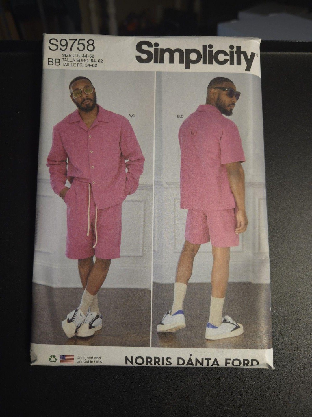 Simplicity Sewing Pattern S9758 Men's Shirts Shorts Norris Danta Ford ...