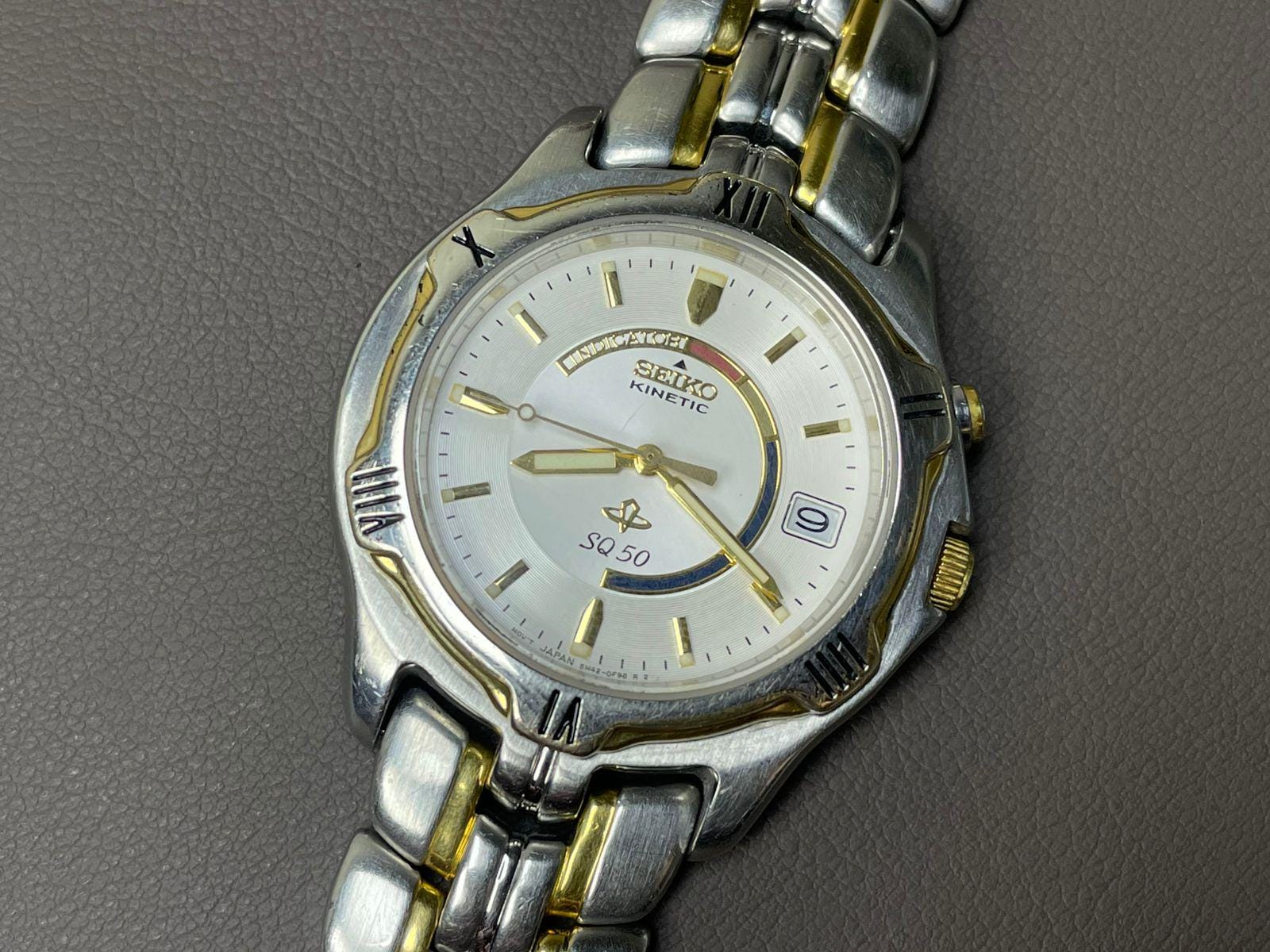Seiko Kinetic 5m42 - Etsy