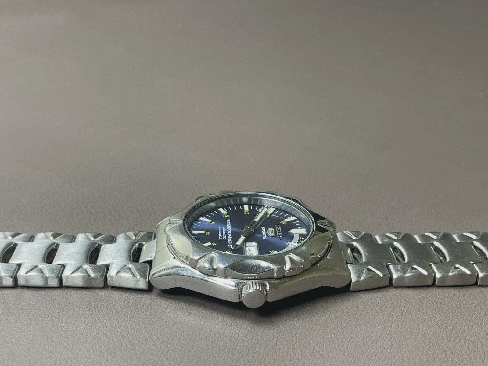 Seiko 5 Sports 100m Automatic 7S36-00M0 Blue Dial 41mm Men's Watch