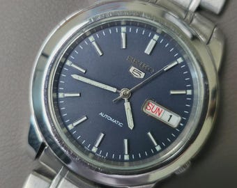 Seiko 5 Navy Dial Automatic 7S26-02W0 Men's Watch 38mm