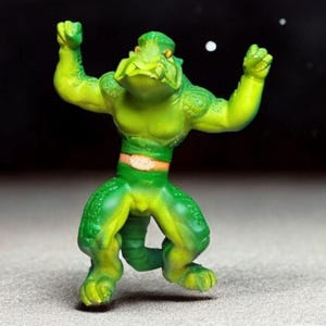 Vintage 1979 Mattel KRUSHER Growing Green Monster 14 in Retro