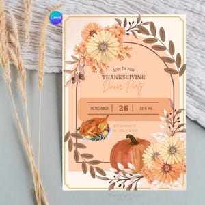 Fall invite | Thanksgiving Invite