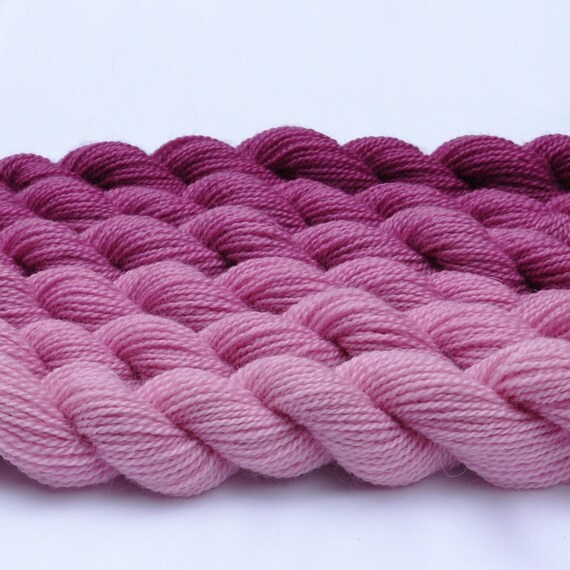 Items similar to Berry Gradated Yarn Set on Etsy