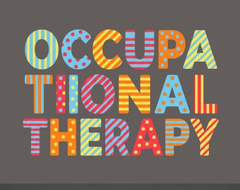 Occupational Therapy png SVG | OT OTA Sublimation Design | Therapy Clinic Cricut File | Therapist Art | Digital Download png