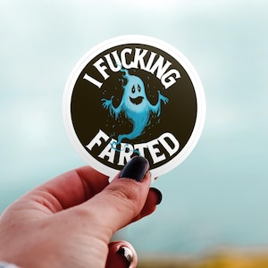 Ghost Fart Sticker: Raunchy Prank Humor, Halloweencore Gag Gift