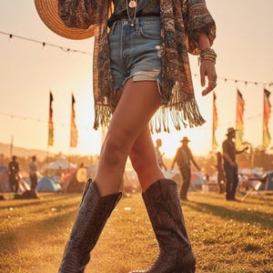 Brown Python Skin Cowboy Boots | Custom Western Leather Boots | Personalized Name Engraved Exotic Footwear | Handmade Gift