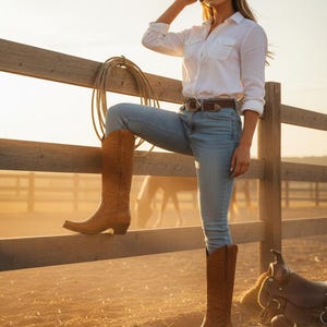 Botas de cowboy de couro de avestruz feitas à mão: estilo rancho ocidental personalizável