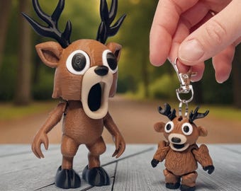 Deer – Roblox 99 Nights in the Forest | 3D Printed Figure or Keyring | Articulated Toy Gift | Fan-Made Collectible