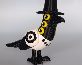 Sussie Crow Figure – KPop Demon Hunters | 3D Printed Fan Art Figurine ~9 cm | Cute Desk Decor, Anime Gift, Collectible Model (PLA+)