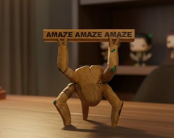 Project Hail Mary Rocky Figure, Rocky with Quote Sign, 3D Printed Sci Fi Desk Decor, Book Lover Gift, Space Fan Collectible