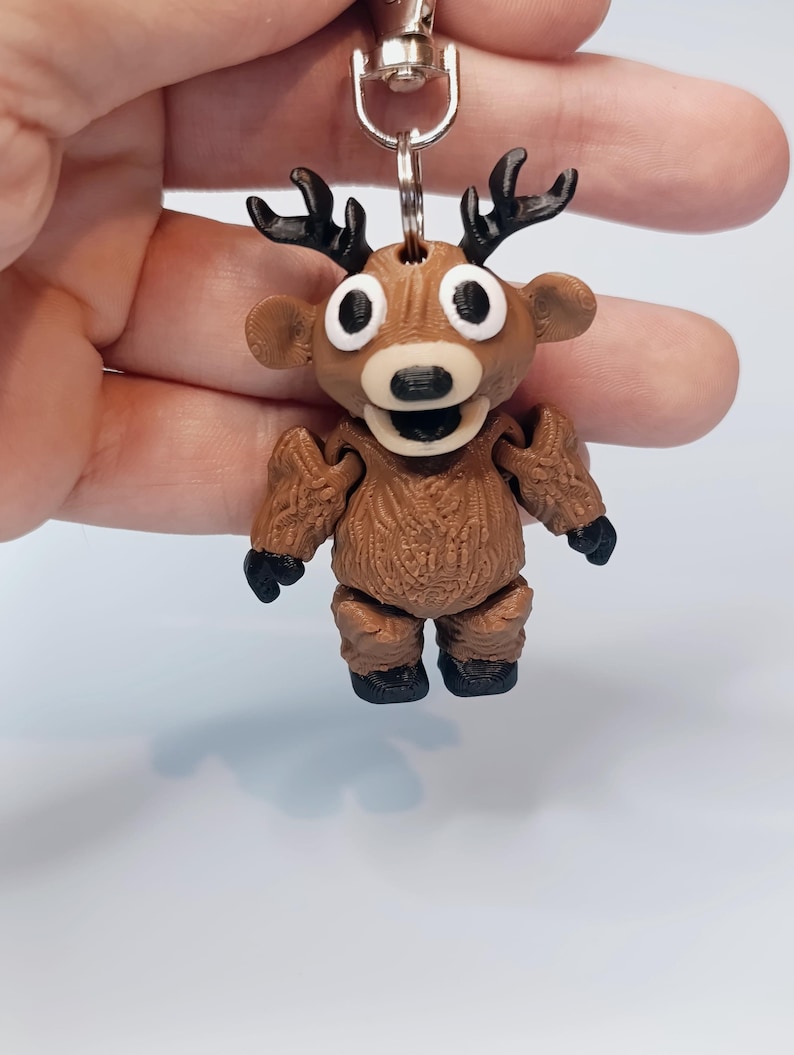 Roblox 99 Nights in the Forest Keyring – Deer / Owl / Ram | 3D Printed Fan Keychain | Backpack Charm Gift image 5