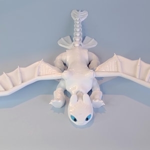 Toothless, Light Fury & Baby Dragons (Dart, Pouncer, Ruffrunner) – Articulated 3D Printed HTTYD Figures | Family Bundle or Singles imagen 5