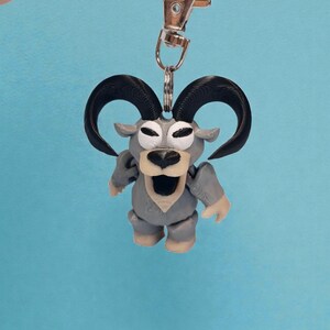 Roblox 99 Nights in the Forest Keyring – Deer / Owl / Ram | 3D Printed Fan Keychain | Backpack Charm Gift Ram