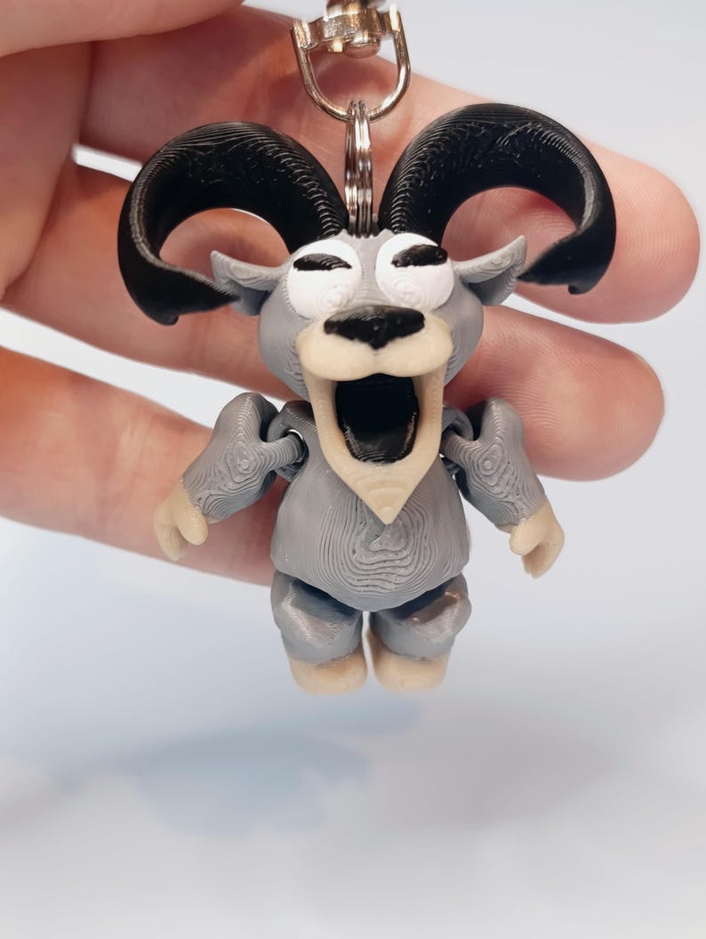 Roblox 99 Nights in the Forest Keyring – Deer / Owl / Ram | 3D Printed Fan Keychain | Backpack Charm Gift image 7