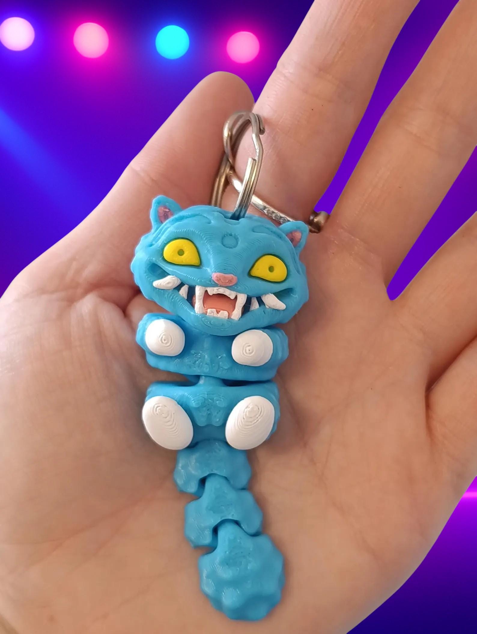 Derpy Tiger Key Ring