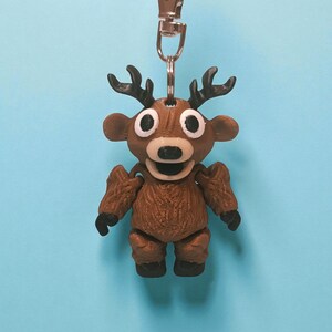 Roblox 99 Nights in the Forest Keyring – Deer / Owl / Ram | 3D Printed Fan Keychain | Backpack Charm Gift Deer