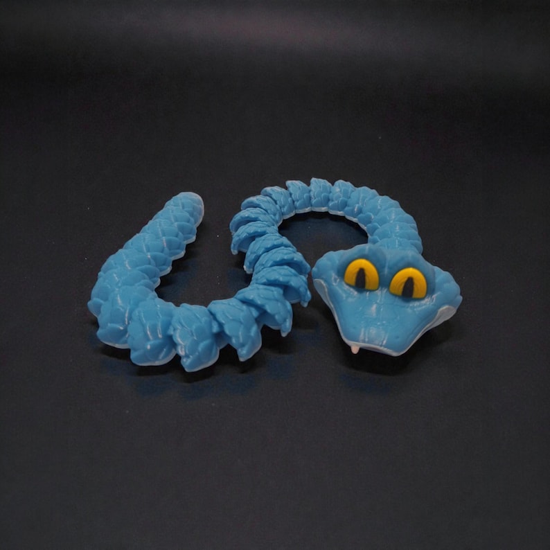 Gary The Snake – 3D Printed Articulated Figure (45 cm long) imagen 3