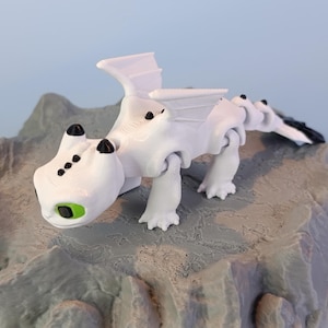 Toothless, Light Fury & Baby Dragons (Dart, Pouncer, Ruffrunner) – Articulated 3D Printed HTTYD Figures | Family Bundle or Singles imagen 9