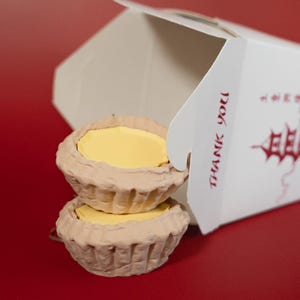 Egg Tart Fidget Toy | keychain, fidget clicker, button clicker, ADHD