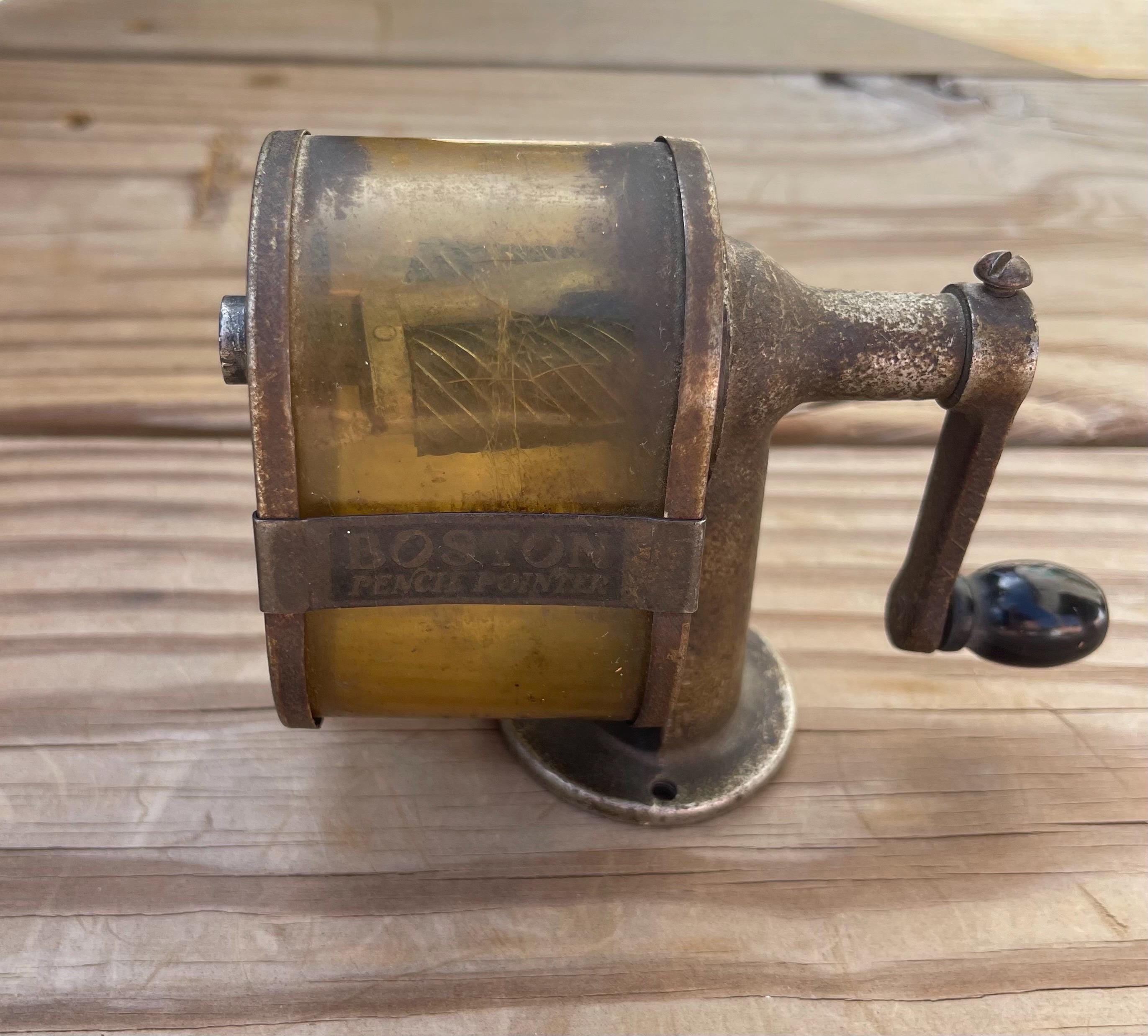 Vintage Boston Pencil Sharpener - Etsy Vintage Boston Pencil Sharpener - Etsy