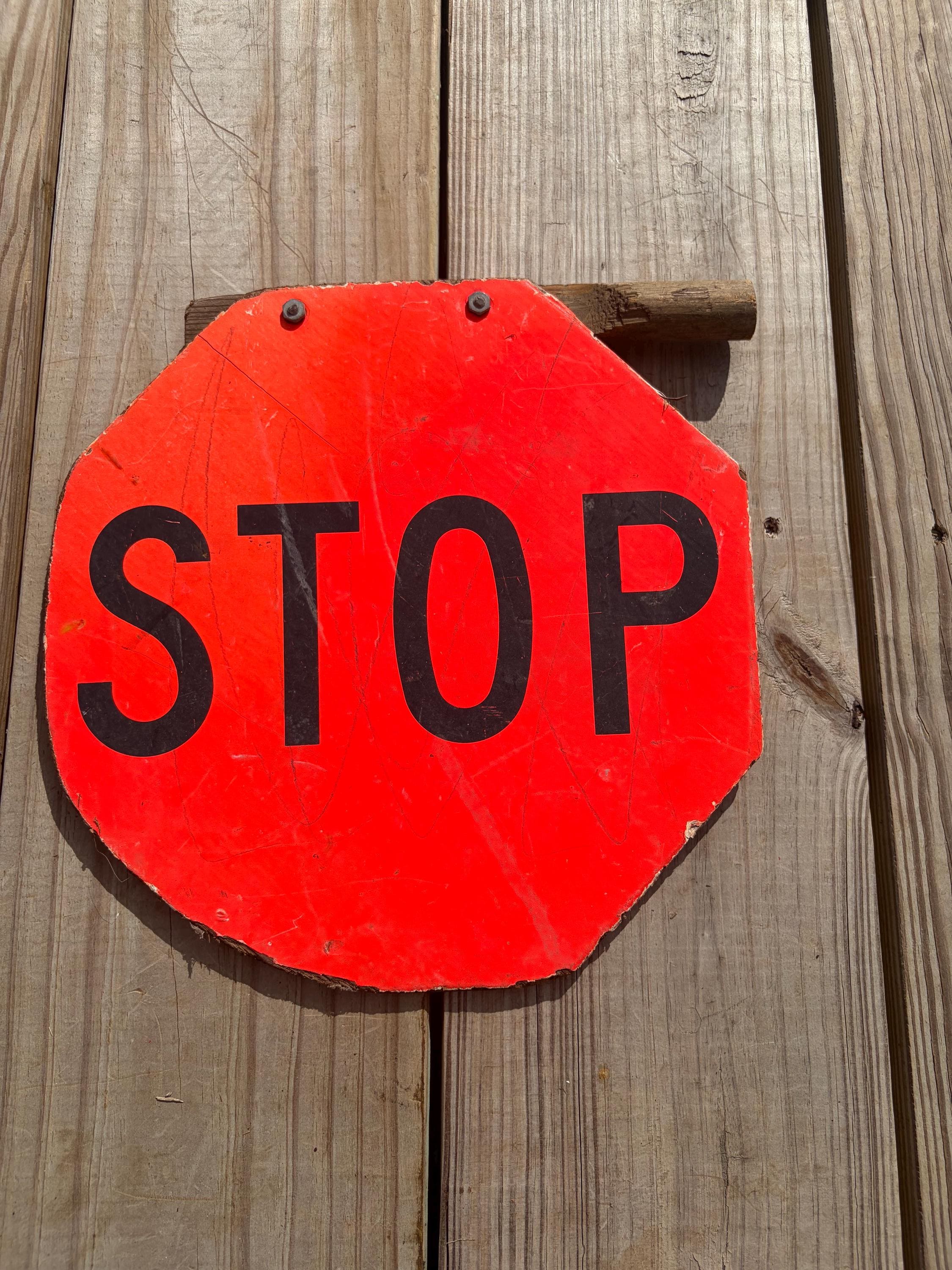 Vintage Traffic Sign Slow - Etsy